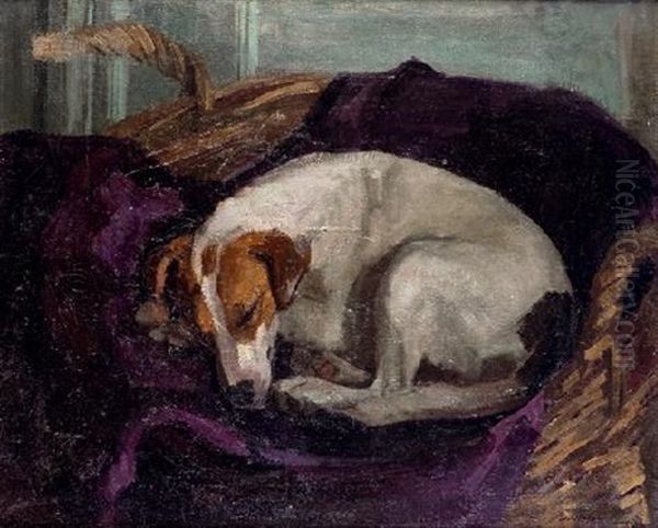 Perro Dormido Oil Painting by Frederico Olaria