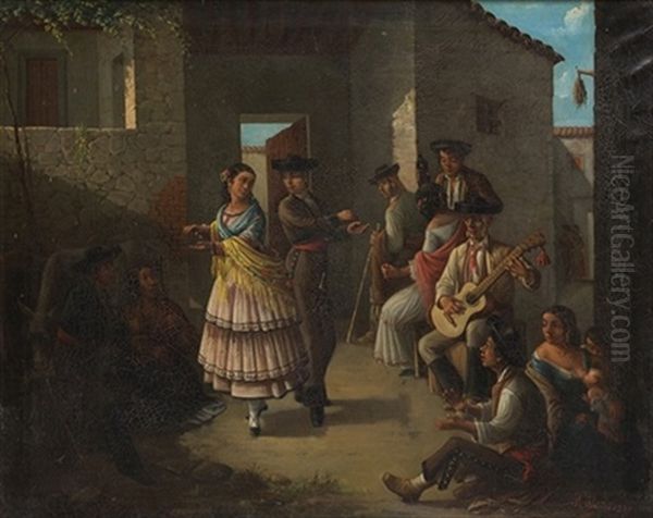 Escena Costumbrista Oil Painting by Rafael Francisco Javier de Olavide