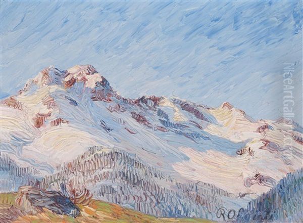 Hochgebirge Oil Painting by Rodolfo Olgiati