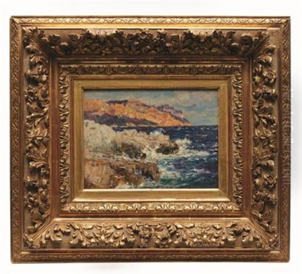 La Cote, Pres De Marseille Oil Painting by Jean Baptiste Olive