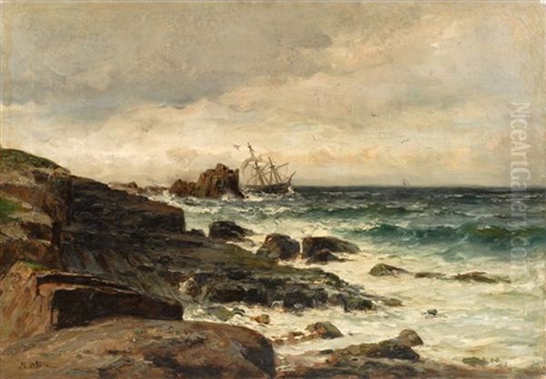 Le Bateau Oil Painting by Jean Baptiste Olive