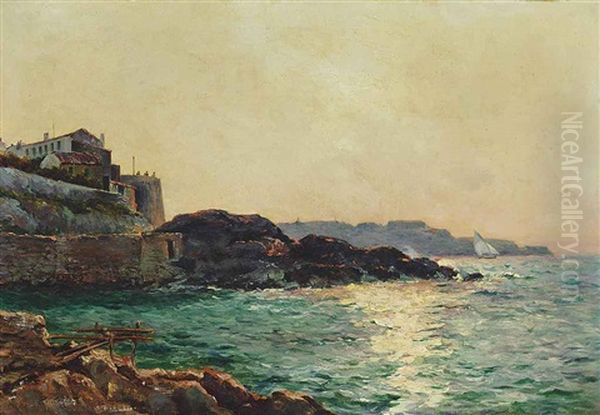 Marseilles Oil Painting by Jean Baptiste Olive