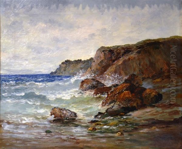 La Cote Aux Environs De Marseille Oil Painting by Jean Baptiste Olive