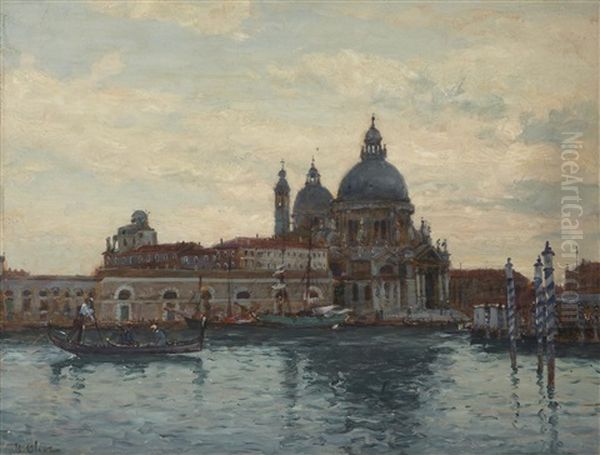 Vue De Venise Oil Painting by Jean Baptiste Olive