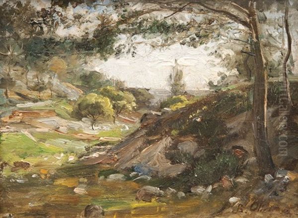 Paysage Oil Painting by Jean Baptiste Olive