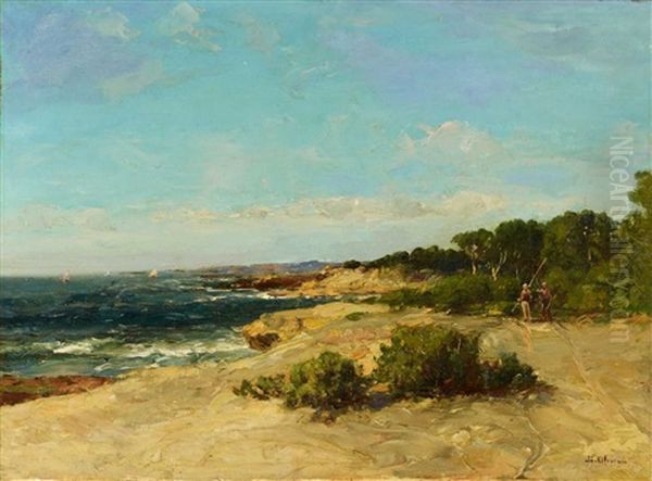 Kustenlandschaft Bei Marseille Oil Painting by Jean Baptiste Olive