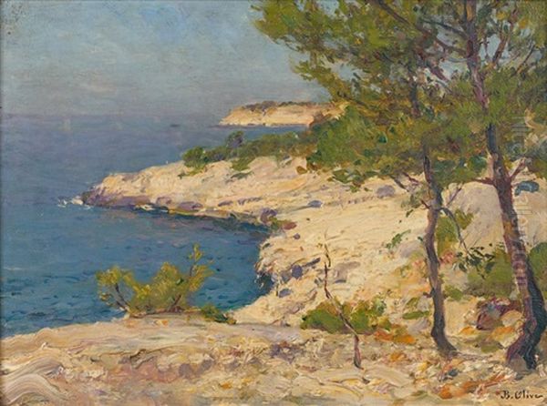 Cassis, Les Calanques Oil Painting by Jean Baptiste Olive