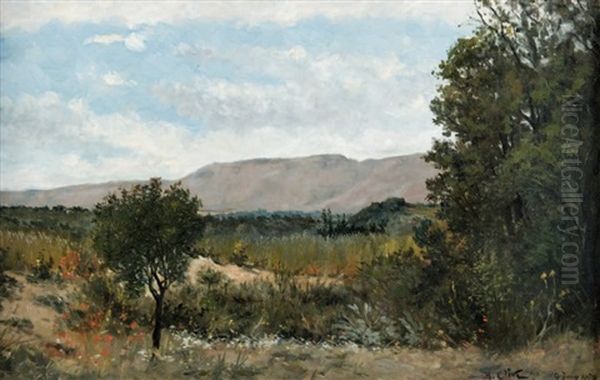 Le Luberon Oil Painting by Jean Baptiste Olive