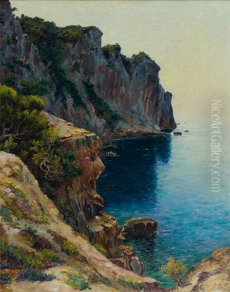 Calanque D'en-vau Oil Painting by Jean Baptiste Olive