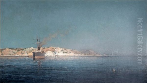 La Navarre Au Cap Mejean Oil Painting by Jean Baptiste Olive