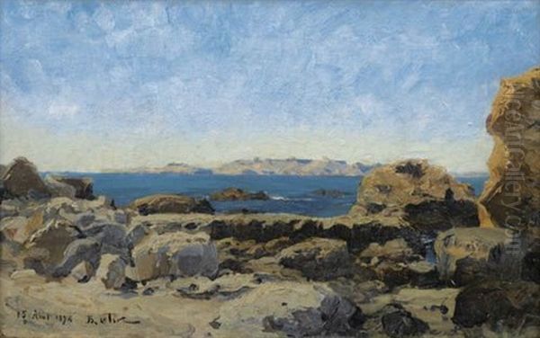 Marseille, La Rade Oil Painting by Jean Baptiste Olive