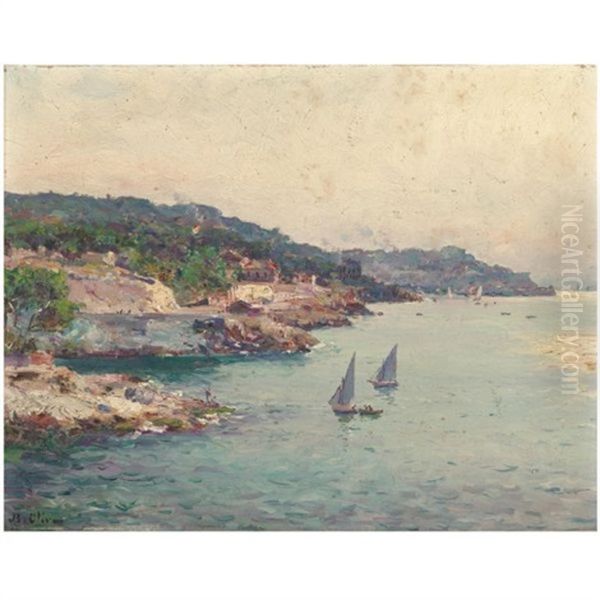 La Cote D'azur Oil Painting by Jean Baptiste Olive