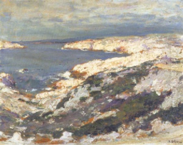 Calanque Aux Environs De Marseille Oil Painting by Jean Baptiste Olive