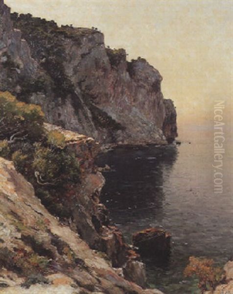 Les Calanques Oil Painting by Jean Baptiste Olive