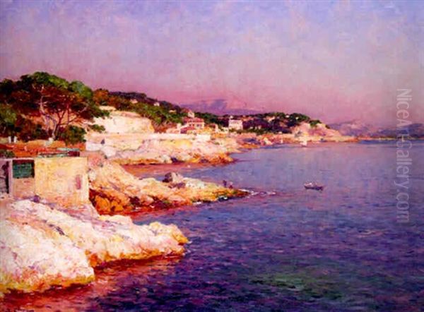 La Corniche Et Le Parc Talabot Oil Painting by Jean Baptiste Olive