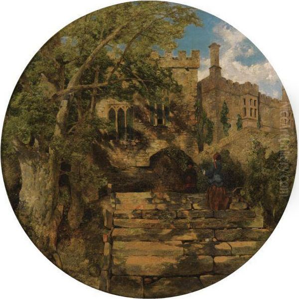 The Chapel At Haddon Hall Oil Painting by William James Blacklock