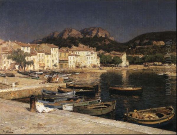 Le Port De Cassis Oil Painting by Jean Baptiste Olive