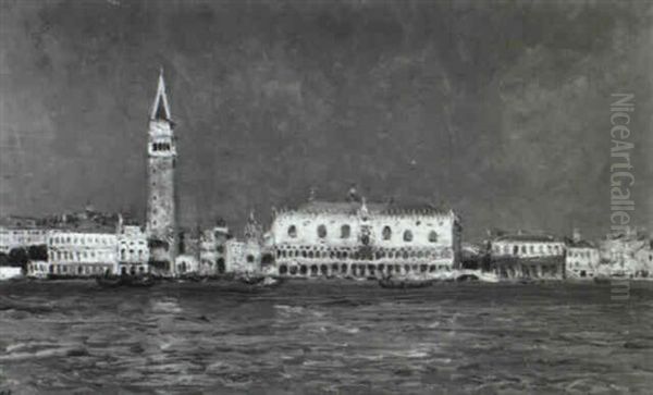 Venise Oil Painting by Jean Baptiste Olive