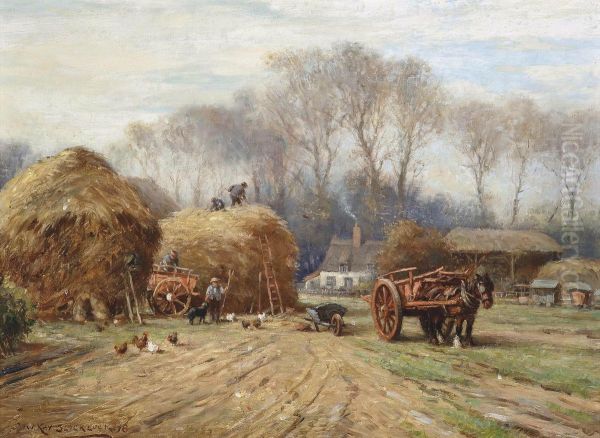 Bringing Home The Hay Oil Painting by William Kay Blacklock