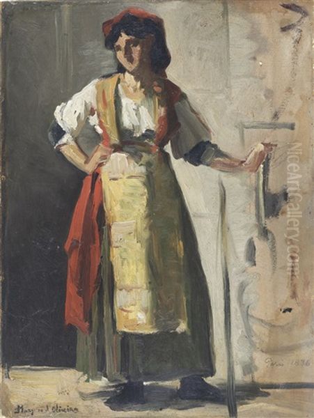 Figura Femenina Oil Painting by Joao-Marques de Oliveira