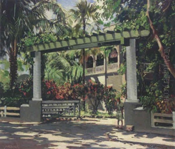 Maison Tropicale Oil Painting by Joao-Marques de Oliveira