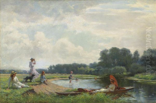 Summer Oil Painting by William Kay Blacklock