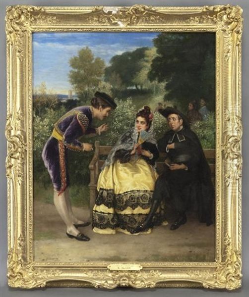 The Invitation Oil Painting by William Oliver the Younger