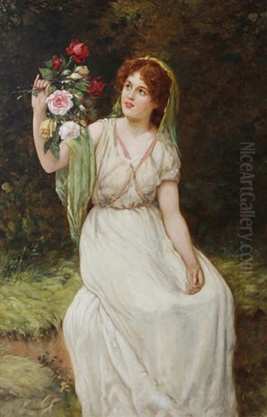 Summer Beauty Oil Painting by William Oliver the Younger