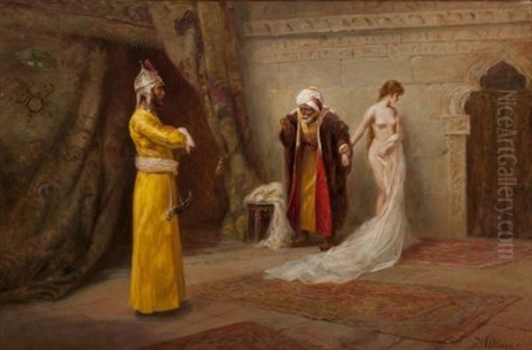 Scene De Harem Oil Painting by William Oliver the Younger