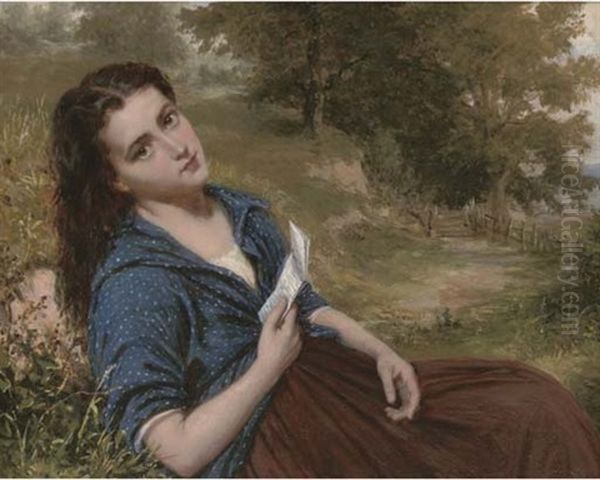 The Love Letter Oil Painting by William Oliver the Younger