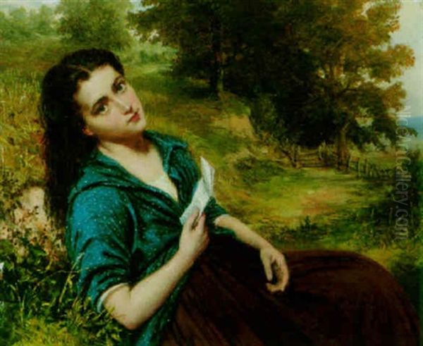 The Love Letter Oil Painting by William Oliver the Younger