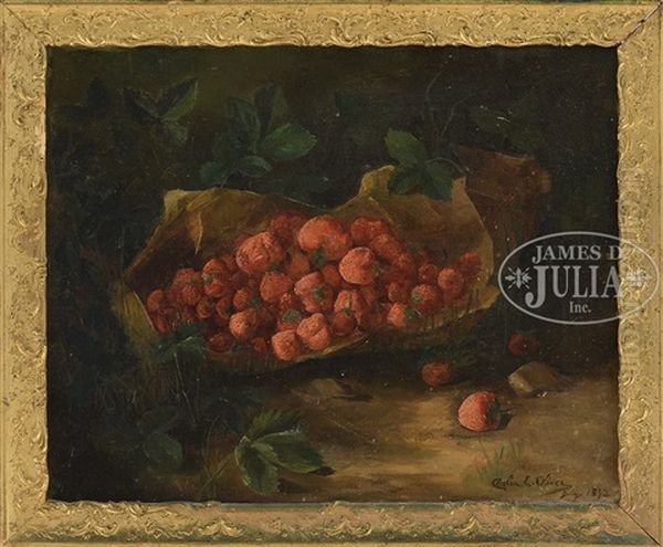 Still Life With Strawberries Oil Painting by Cecelia E. Oliver