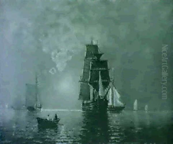 Coming To The Shore Oil Painting by Thomas Clarkson Oliver