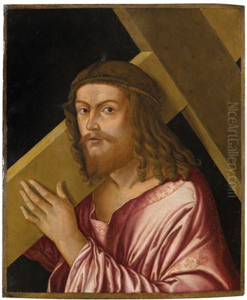 Christ Carrying The Cross Oil Painting by Alessandro Oliverio