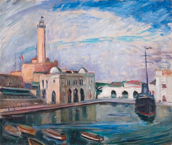 L Amiraute D'alger Oil Painting by Georges Olivier