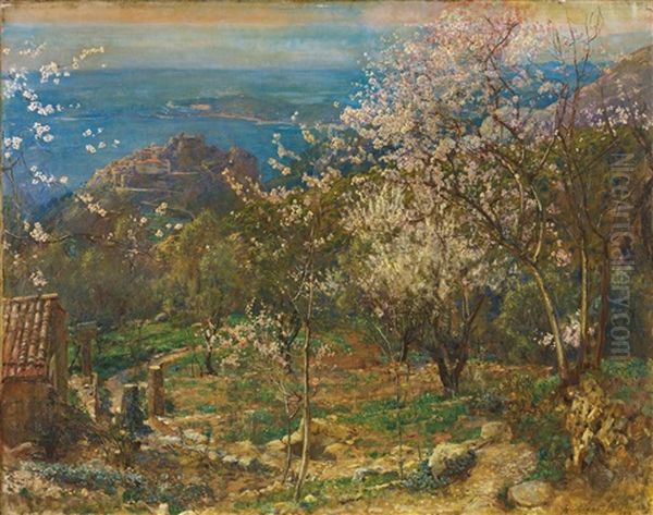 From The Via Corniche, Eze by Herbert Arnould Olivier