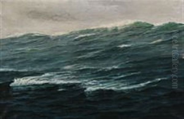 The Rolling Sea Oil Painting by Christian Benjamin Olsen