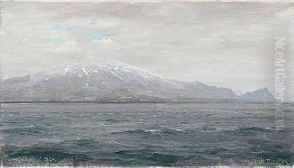 At Snefaelsjokull, Iceland Oil Painting by Christian Benjamin Olsen