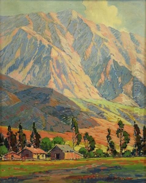 California Landscape With Mountains Oil Painting by George Wallace Olson