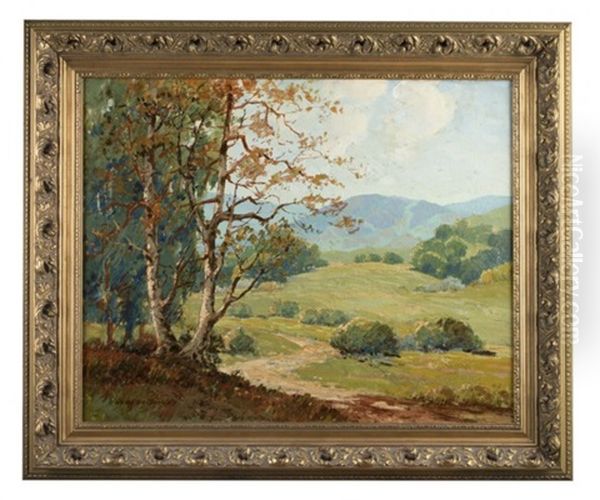 California Landscape With Trees Oil Painting by George Wallace Olson