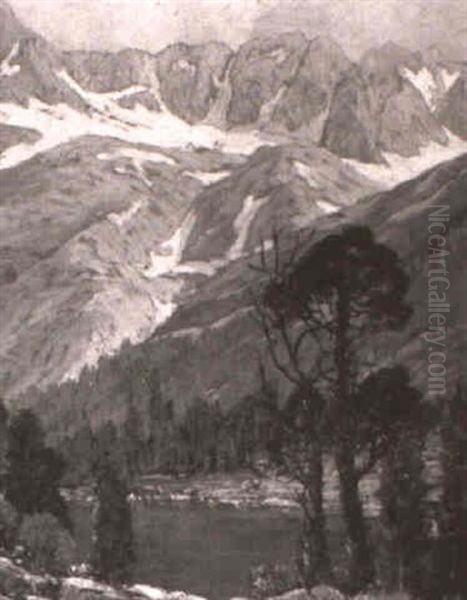 The Glacier, By Pine Oil Painting by George Wallace Olson