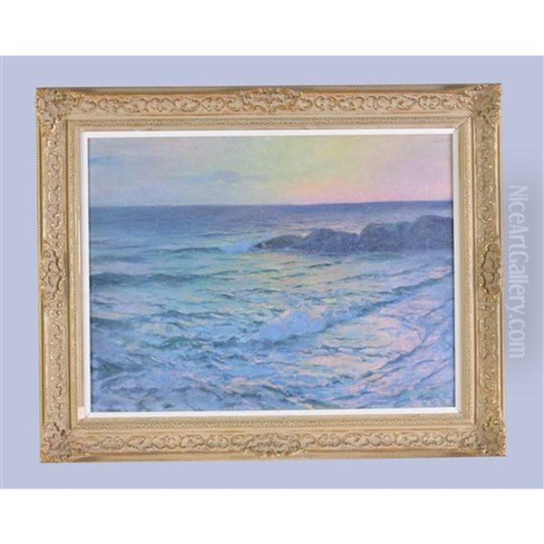 The Opal Sea: Incoming Tide Oil Painting by Julius Olsson