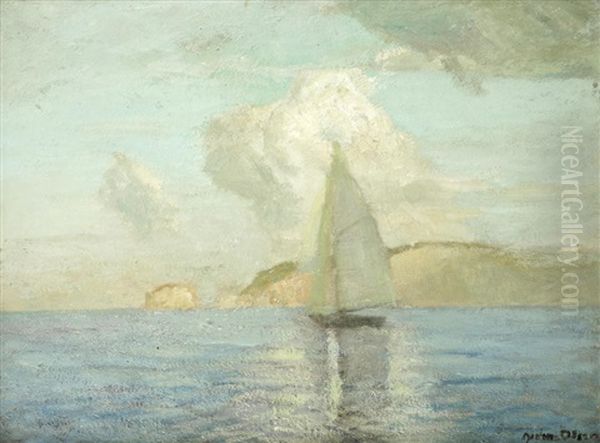 Howth From Lambay Island, Co.dublin Oil Painting by Julius Olsson