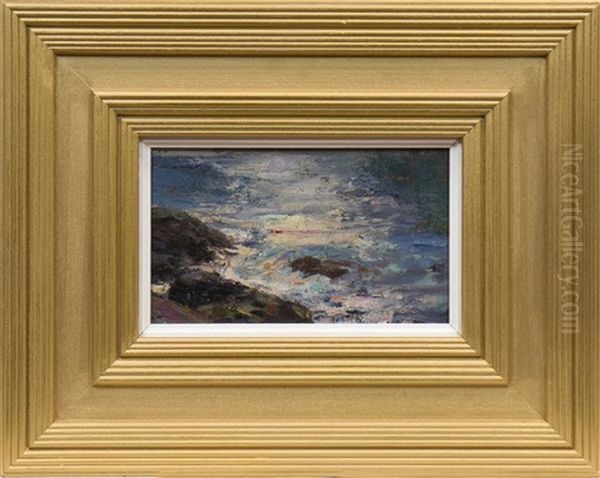 Cornian Seascape Oil Painting by Julius Olsson