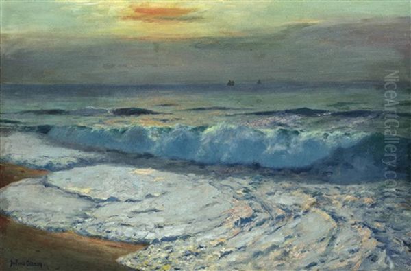 Ocean Glow Oil Painting by Julius Olsson