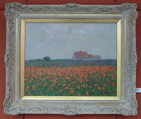 The Poppy Field Oil Painting by Julius Olsson