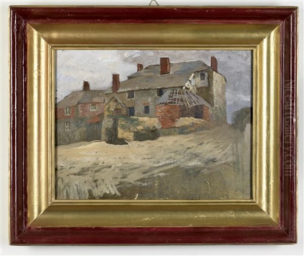 Haus An Der Kuste Oil Painting by Carl (Karl, Charles) O'Lynch of Town