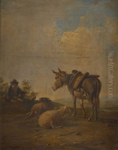 L'anier Au Repos by Balthasar Paul Ommeganck