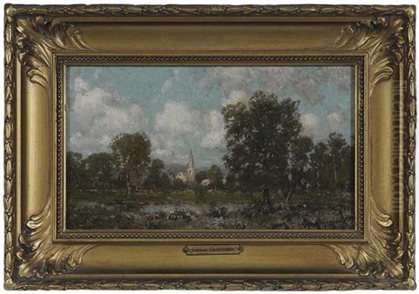 Pastoral Landscape Oil Painting by Julian Onderdonk