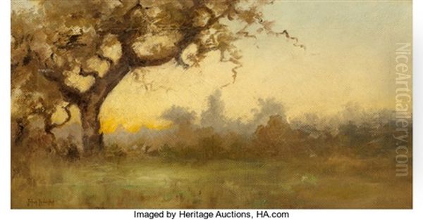 Yellow Sunset Oil Painting by Julian Onderdonk